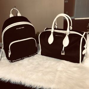duffle bag and backpack set